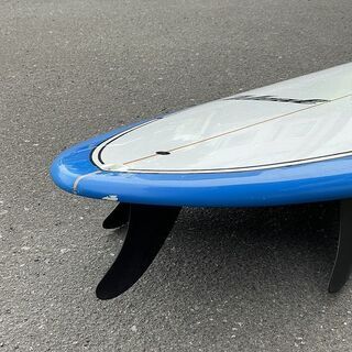 札幌 引き取り ☆ Ideal/アイディール サーフボード ミニロング 全長約200.7cm(6.7) 幅約53.02cm(20 7/8) 厚さ約5.24cm（2 1/16） ホワイト ブルー