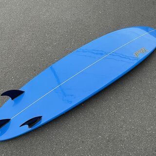 札幌 引き取り ☆ Ideal/アイディール サーフボード ミニロング 全長約200.7cm(6.7) 幅約53.02cm(20 7/8) 厚さ約5.24cm（2 1/16） ホワイト ブルー