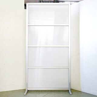 山口)下松市より　コマニー パーティション 3種4枚セット ①幅120cm ②幅90cm ③スライドドア幅180cm 【現状品】BIZHG28H