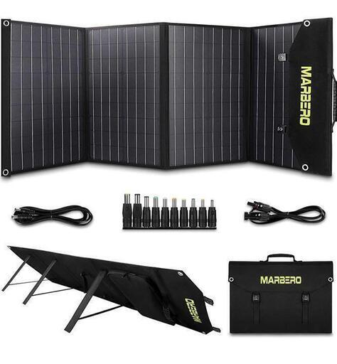 値下げ　ソーラーパネル100W 太陽光発電 自立スタンド付き 新品未使用　MARBERO