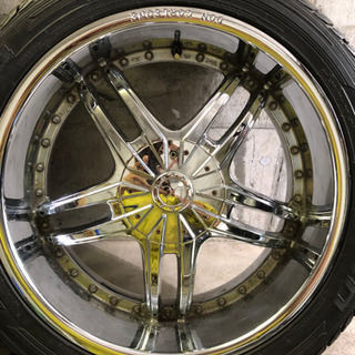 22inc ランクル100タイヤ、ホイールセット