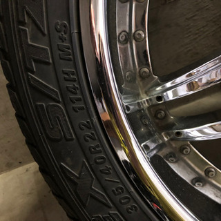 22inc ランクル100タイヤ、ホイールセット