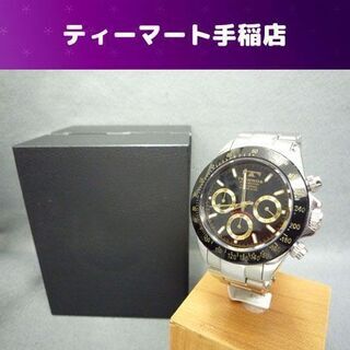 テクノス メンズ腕時計 T4272 クロノグラフ ウォッチ クオーツ 黒 