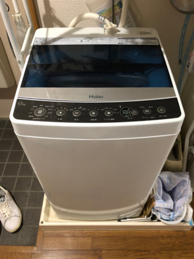 【美品】値下げしました　2019年製　ハイアール　洗濯機　5.5kg JWC55A-K ブラック