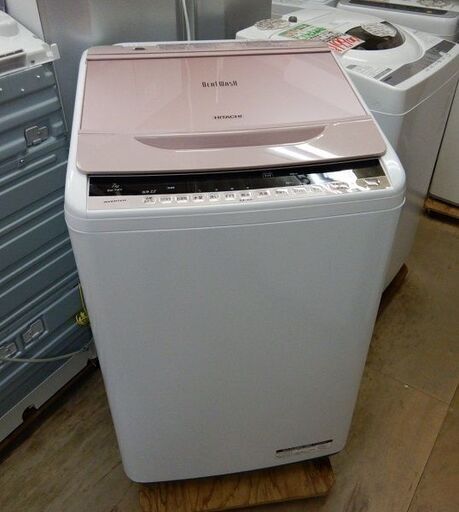 【販売終了しました。ありがとうございます。】【PRICE DOWN】HITACHI　7.0㎏　インバーター　全自動洗濯機　BW-7WV　2015年製　中古品 / 相模原市　リサイクルショップ　ナイアガラ すすぎ　エアジェット　ビートウォッシュ