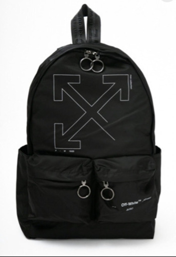 【未使用】☆交渉中現在1万☆オフホワイト Off-White UNFINISHED BACKPACK BLACK SILVER