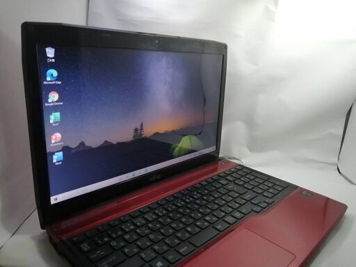富士通　美品AH45M　サクサクノートPC WIN10SSD Office　美品