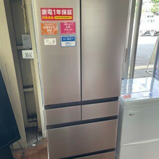 ヒタチ　6ドア冷蔵庫　2021年製　５２０L 　R-H52N　ア...