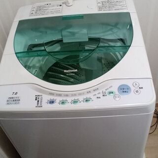 ナショナル洗濯機　７ｋｇ（美品・2004年製NA－F70PX5　）