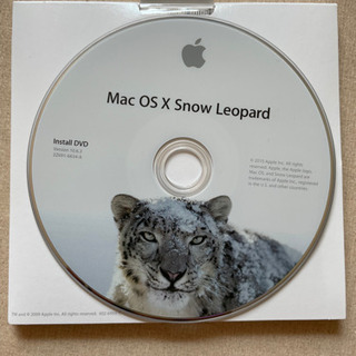 macOS（snow leopard)インストーラーディスク 