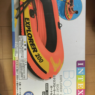 【ネット決済・配送可】INTEX BOAT ゴムボート