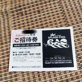 スプラッシュ・プール “ガオ”
1,500円→700円　入場券