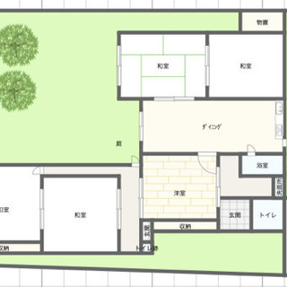 岐阜市三田洞東【人気の平家戸建て🏠】ペット🐶DIY⚒可能！