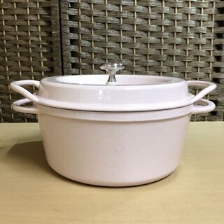 VERMICULAR バーミキュラ オーブンポットラウンド 22cm ピンク パールピンク ラメ入りピンク 使用感少なめ ☆ 札幌市 白石区 東札幌 ☆ アウトレットモノハウス