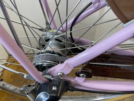 値下げしました！！！ブリヂストン製★超美品ピンク色電動自転車★防犯登録料込