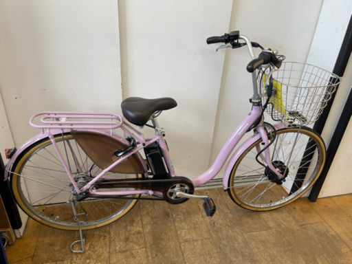 値下げしました！！！ブリヂストン製★超美品ピンク色電動自転車★防犯登録料込