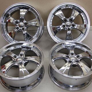 D CORSA メッキアルミホイール 18×8.0JJ 5H 114.3 +38 (A395twxY)