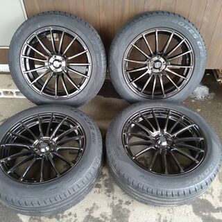 引取り限定 極上 SJ フォレスター用 weds sport SA-15R 18インチ 7.5J 