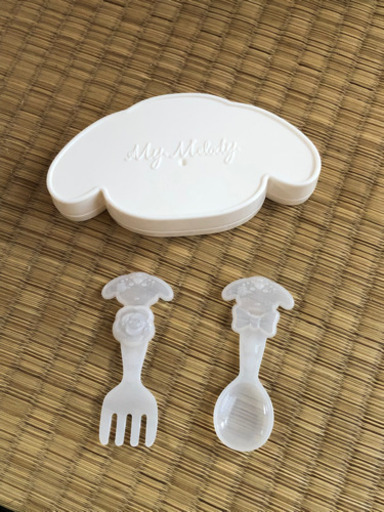 最終値下げ 未使用 マイメロ 子供 赤ちゃん用 フォークとスプーン わたがし 金町のおもちゃの中古あげます 譲ります ジモティーで不用品の処分