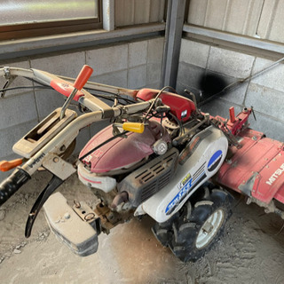 （決まりました)畝を作る　耕運機