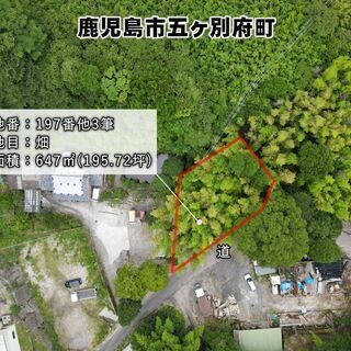 鹿児島市五ヶ別府町【※契約済】市街化調整区域約195坪120万円の画像