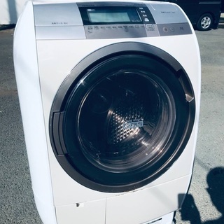 ♦️EJ374番 HITACHI ドラム式電気洗濯乾燥機 【20...