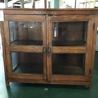 オールドメゾン　ガラスキャビネット　E オールドメゾン ガラスキャビネット E