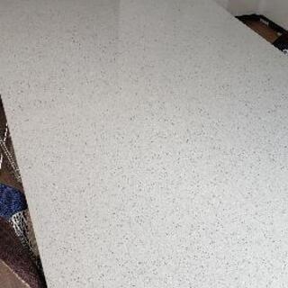 8人掛けテーブル】希少品！美品！大理石調のキレイなホワイトダイニング☆