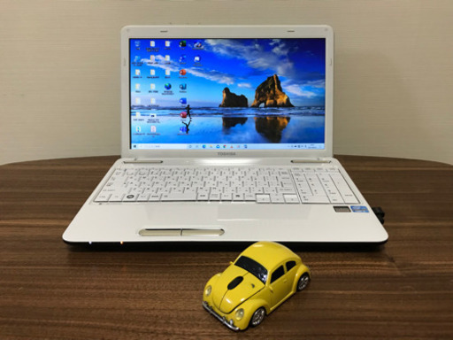 美品⭐︎ノートパソコン⭐︎ Windows10 Core i5＋SSD240GB+メモリ4GB Office付き 車型無線マウス付き