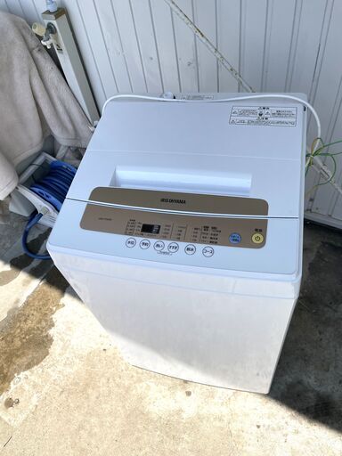 美品 アイリスオーヤマ 全自動洗濯機 5.0kg 2019年製 IAW-T502EN 一人暮らし 単身 家電 B