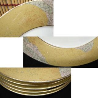 ノリタケ グランドビジョン GRAND VISION 中プレート 5枚セット 21cm　廃盤 皿 まとめてまとめ売り 合わせて ☆ PayPay(ペイペイ)決済可能 ☆ 札幌市 豊平区 平岸