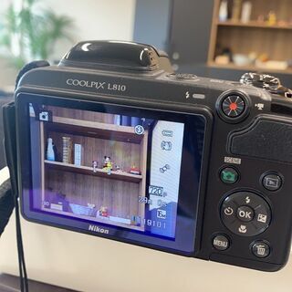 美品！ニコン NIKON COOLPIX L810 BK　８GBカード付　1610万画素　乾電池式
