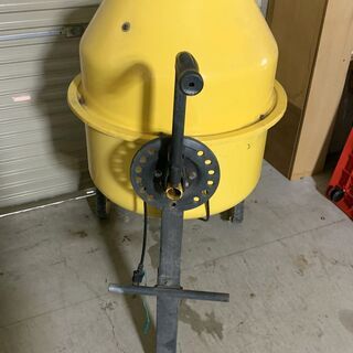 アルミス コンクリートミキサー「まぜ太郎」AMZ-50Y 電動 移動車輪付き