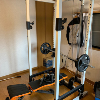 パワーラック  バーベル、ダンベル、プレート、売ります