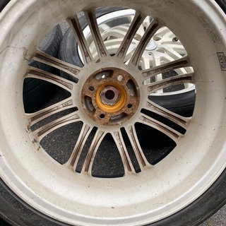 コンパクトカー ホイール ホワイトポリッシュ - タイヤ、ホイール 