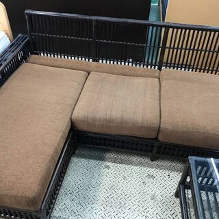 商談中【愛品館八千代店】Kazama　カザマ　カウチソファ+テーブルセット【愛八SF】