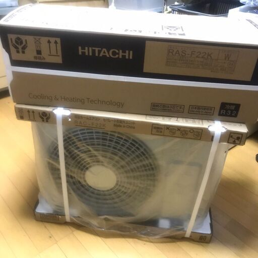 HITACHI エアコン 白くまくん RAS-F22K(W)製造2021年