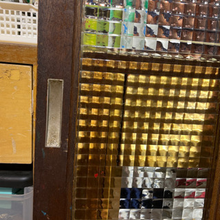 JF3127 レトロ ガラス戸 ペア