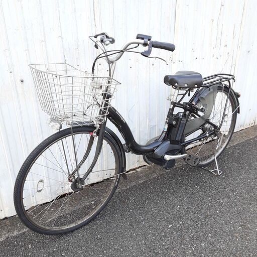 8月-2　電動アシスト自転車　ヤマハ　PAS Natura　バッテリー　充電器　鍵付き　電動自転車