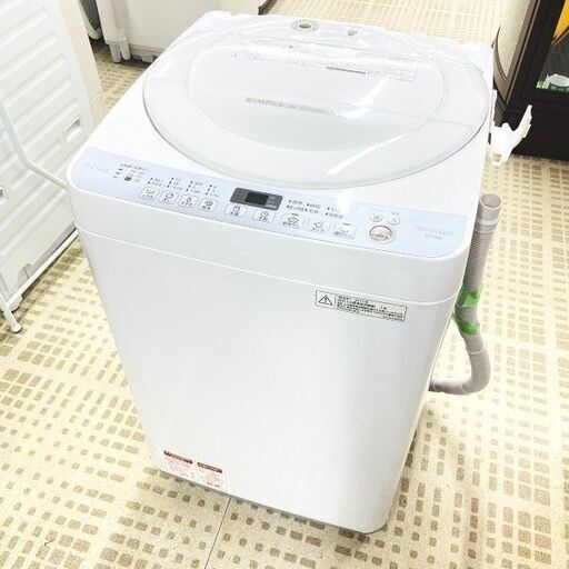 8/4シャープ/SHARP 洗濯機 ES-T709  2017年製 7キロ