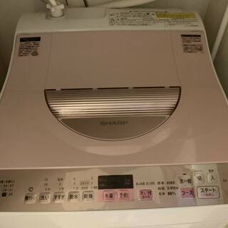 シャープ 洗濯乾燥機ピンク系（値下げしました）5.5kg　2017年製