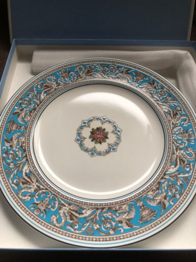 源右衛門窯 染濃プルーン文 角皿 5枚1セット 未使用品 木