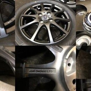 新品【BS ECOPIA NH100C 165/55R14】夏タイヤ【LA STRADA 14インチ 4.5J4HPCD100+45】バランス調整済 パレット ワゴンR等　(VTP413) クレジットカード QR決済可能