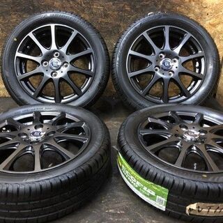 新品【BS ECOPIA NH100C 165/55R14】夏タイヤ【LA STRADA 14インチ 4.5J4HPCD100+45】バランス調整済 パレット ワゴンR等　(VTP413) クレジットカード QR決済可能