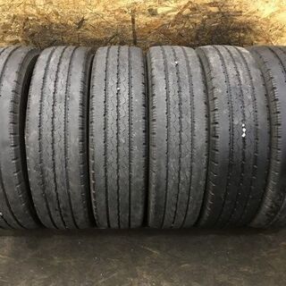 BS DURAVIS R205 195/70R17.5 112/110L LT 17.5インチ トラックタイヤ 夏タイヤ 6本 バリ溝 キャンター エルフ等　(MTJ98) クレジットカード QR決済可能