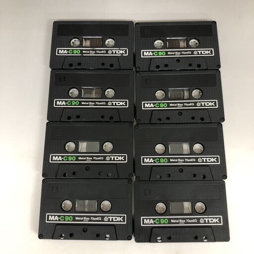 JU1/17 メタル カセットテープ 8本 TDK MA-C90 まとめて 中古品