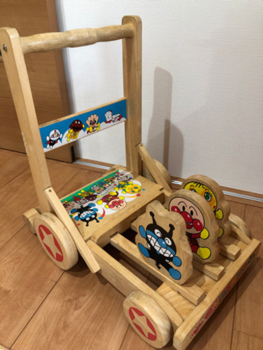 アンパンマン手押し車木製ベビー用品室内使用 はな 手力の子供用品の中古あげます 譲ります ジモティーで不用品の処分