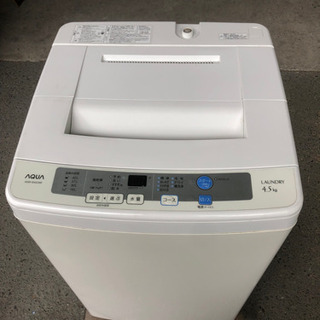 アクア 4.5kg 全自動洗濯機　ホワイトAQUA AQW-S4...