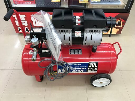 【引取限定】美品　KENOH KSL-4130 コンプレッサー中古【うるま市田場】