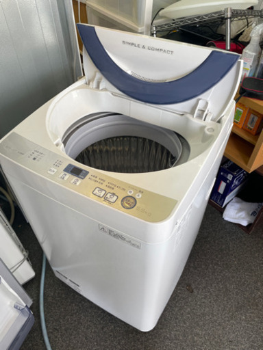 全自動洗濯機　SHARP 2016年 5.5Kg 001